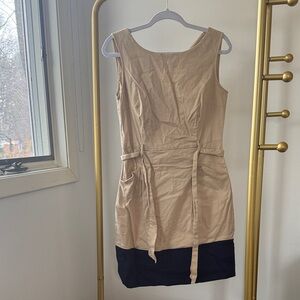 Tommy Hilfiger Tan and Black Mini Dress